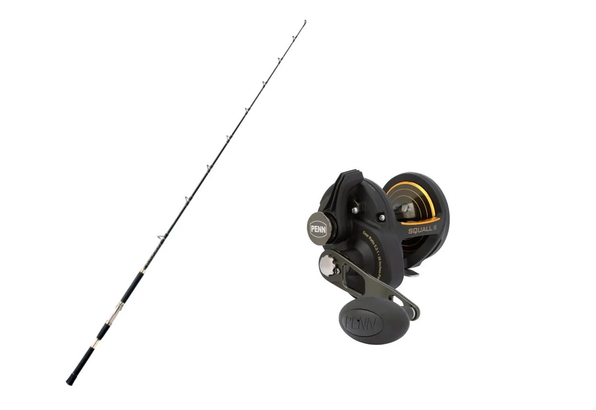 Okuma Solterra Boat 5'6'' 30-50l/Penn Squall Ii Lever D Høyre40N