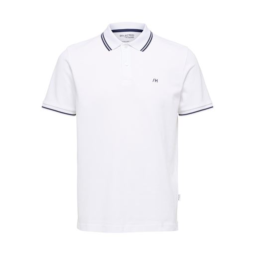 Selected Homme Dante Sport Polo T-shirt, Bright White, S