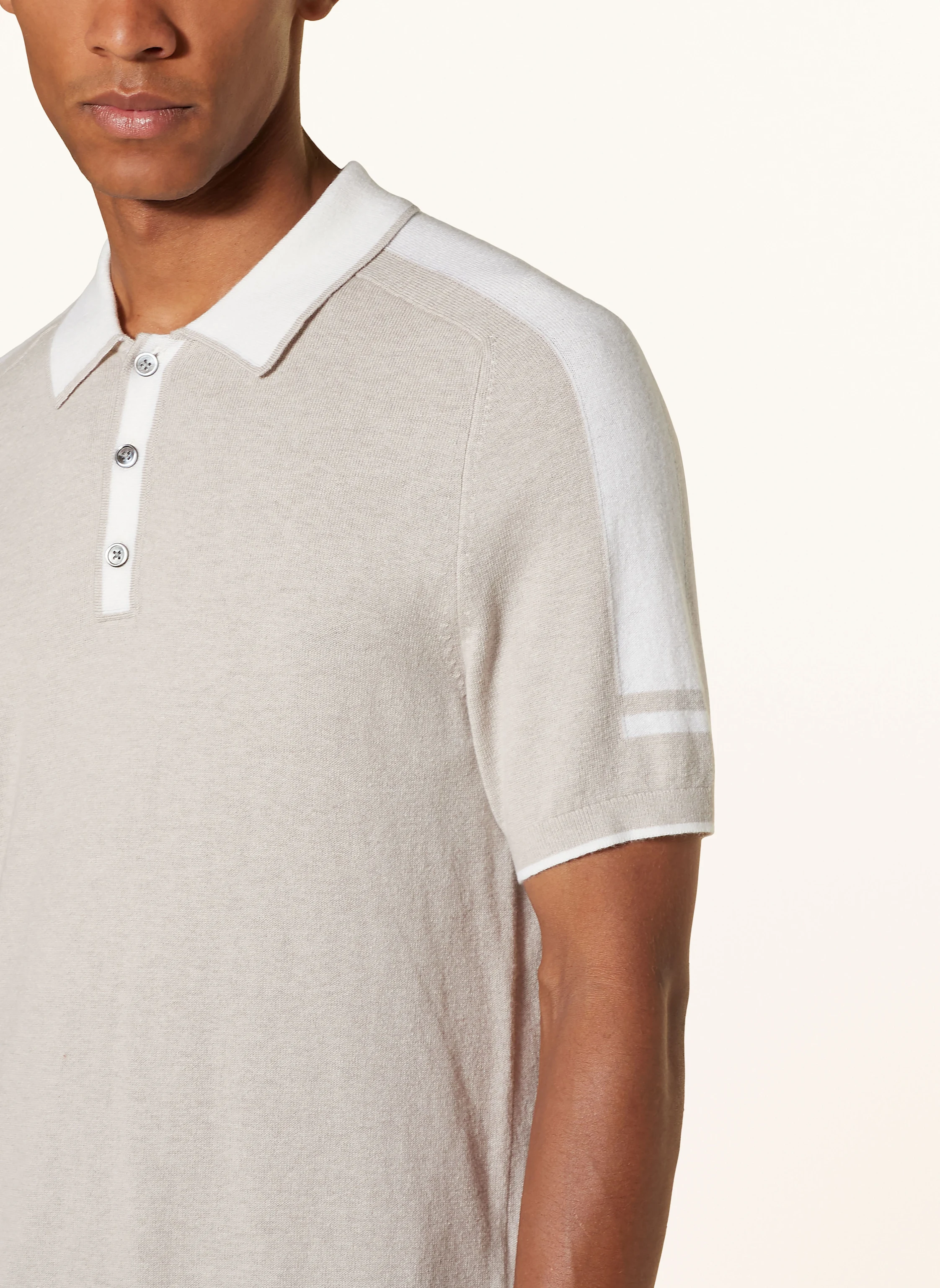 REISS Strick-Poloshirt BRUNSWICK