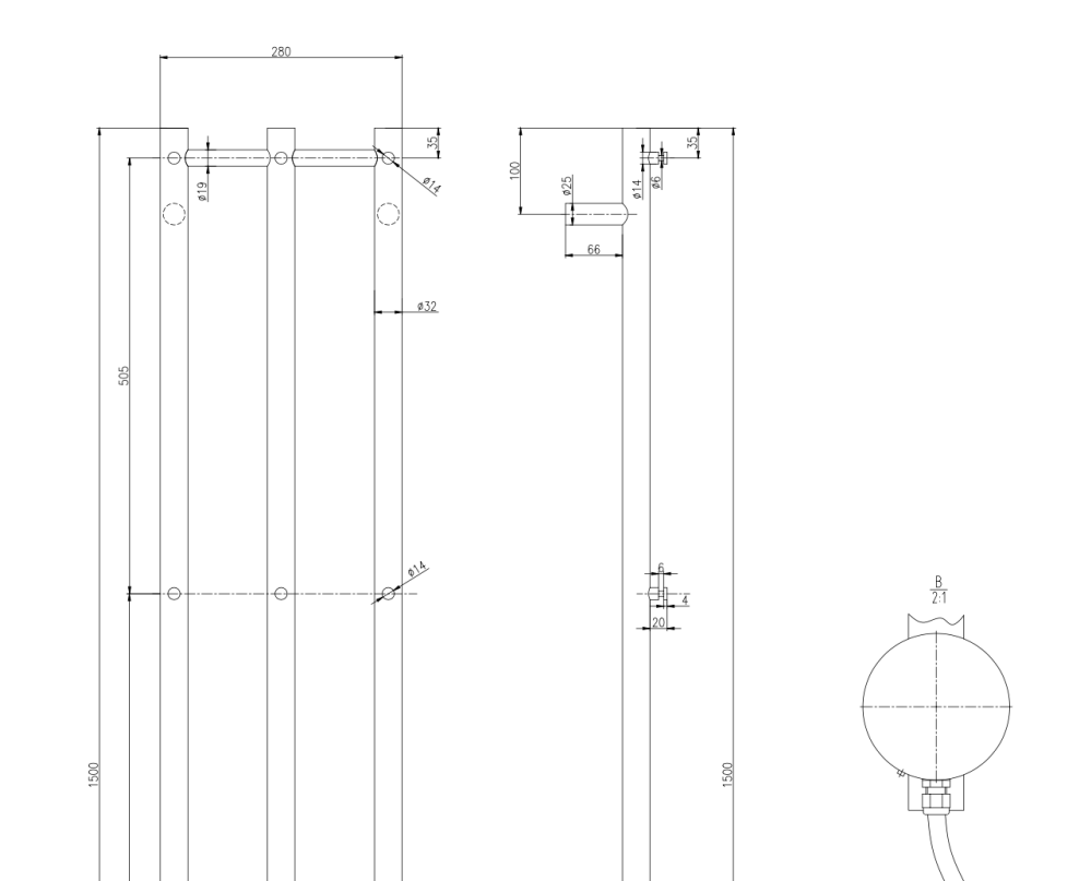 TVS Design Plus 3 elektrische radiator 150x28cm goud geborsteld