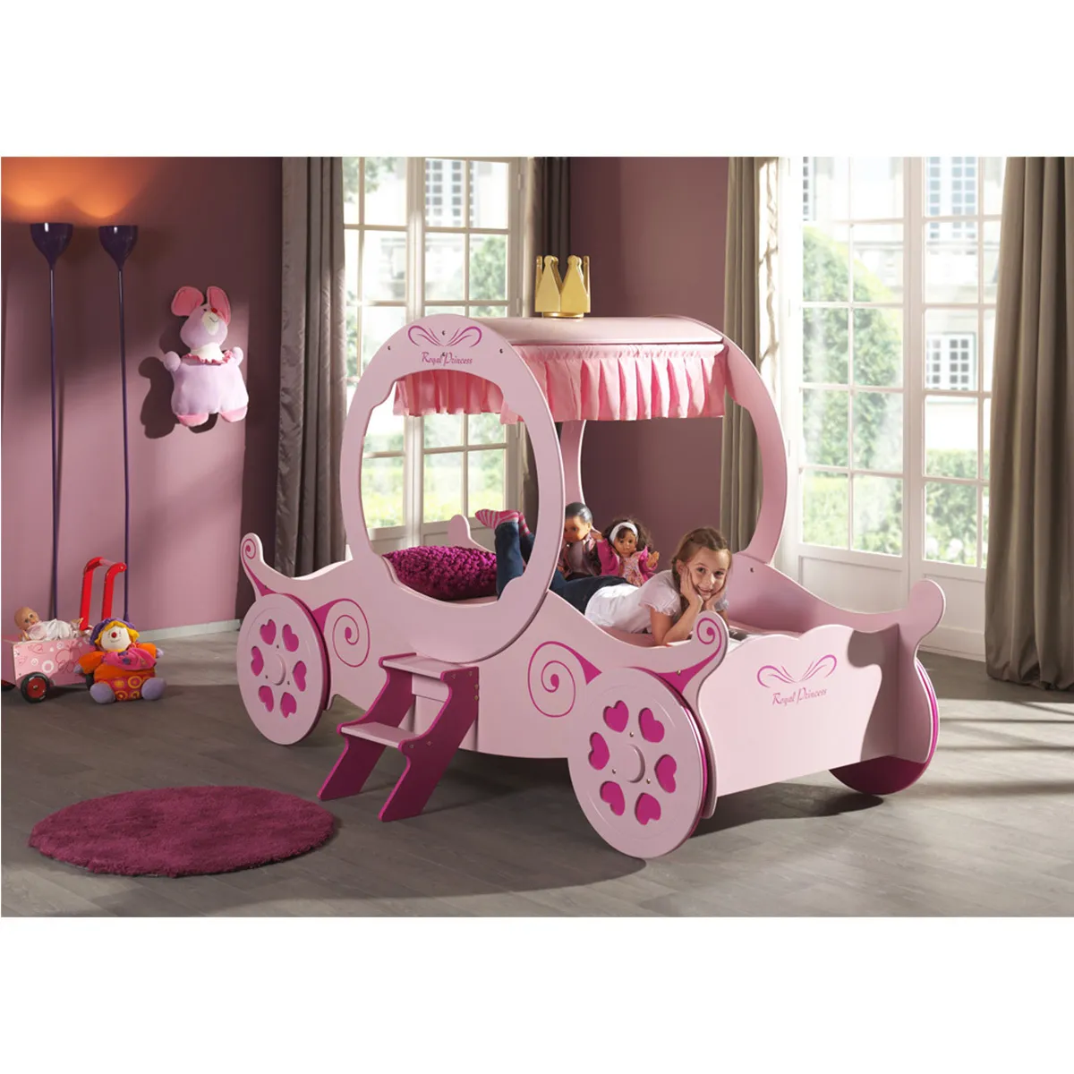 VIPACK Vipack Funbeds Lit carrosse Princesse Kate