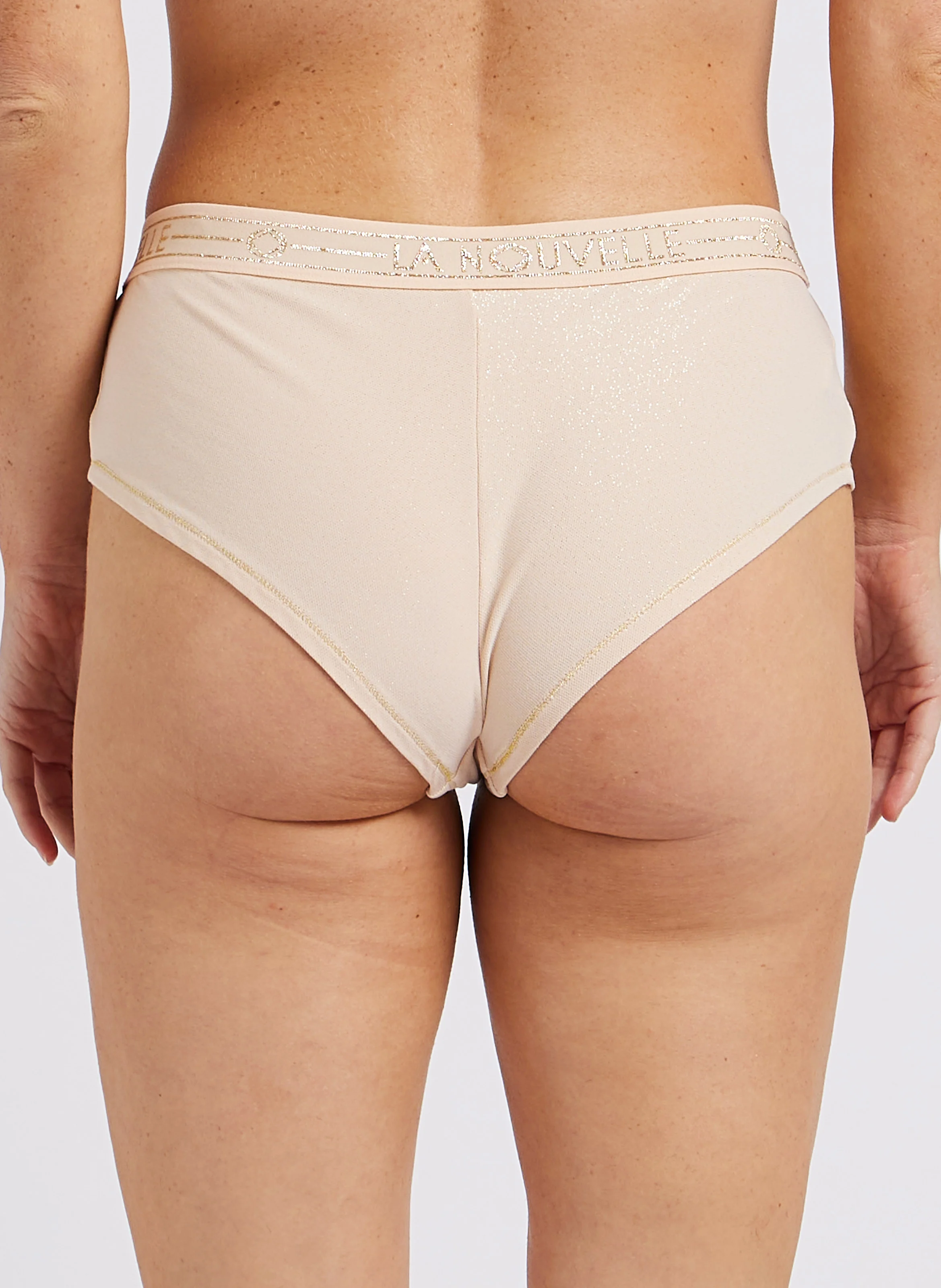 JUDITH - Shorty pailleté | Beige