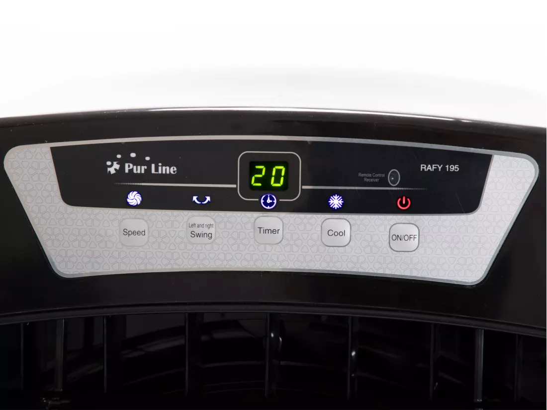 Rafraichisseur d'air par évaporation à débit élevé avec télécommande et roues