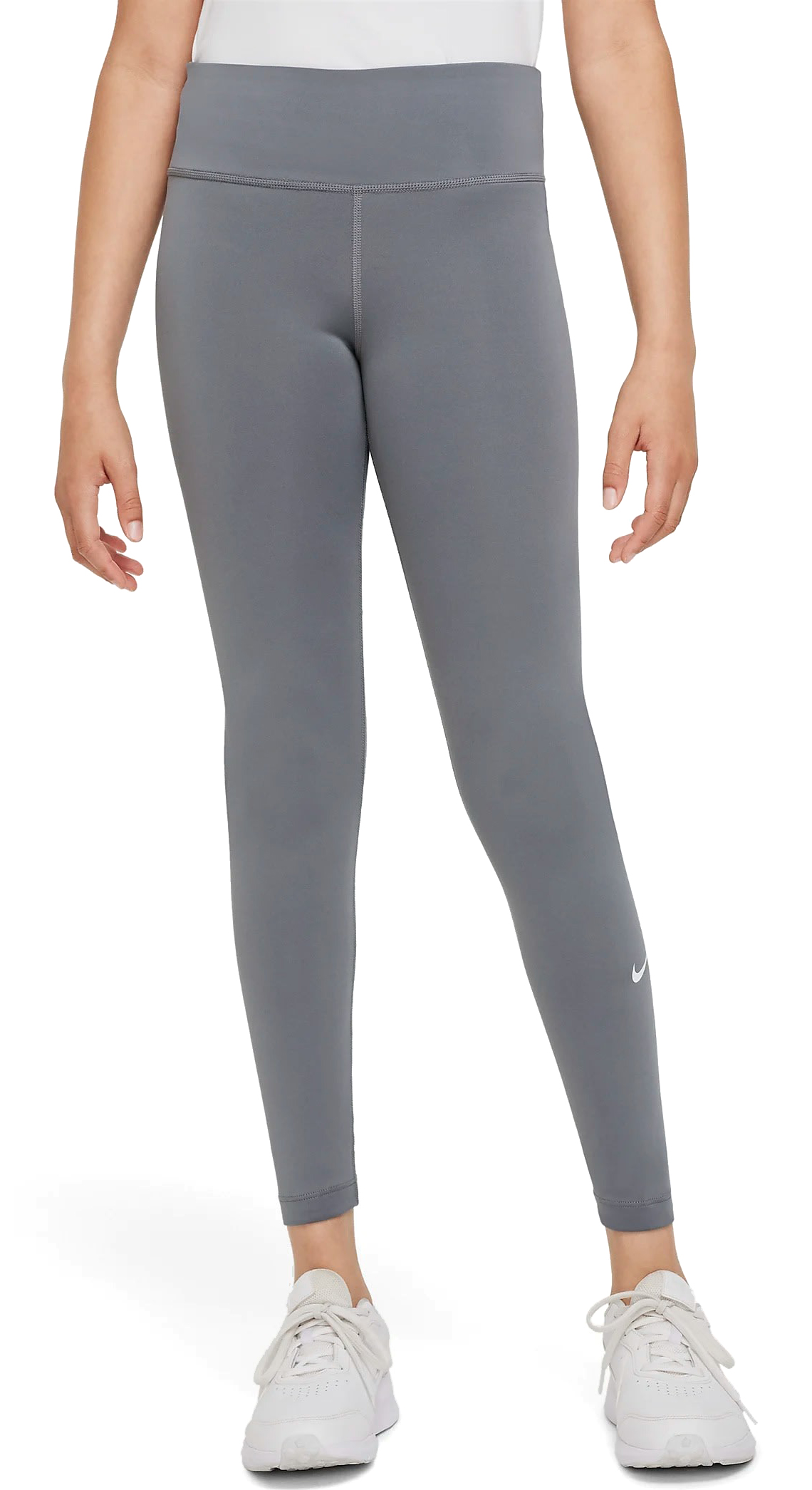 Dri-FIT One Tights Junior 084/Smoke Grey/White