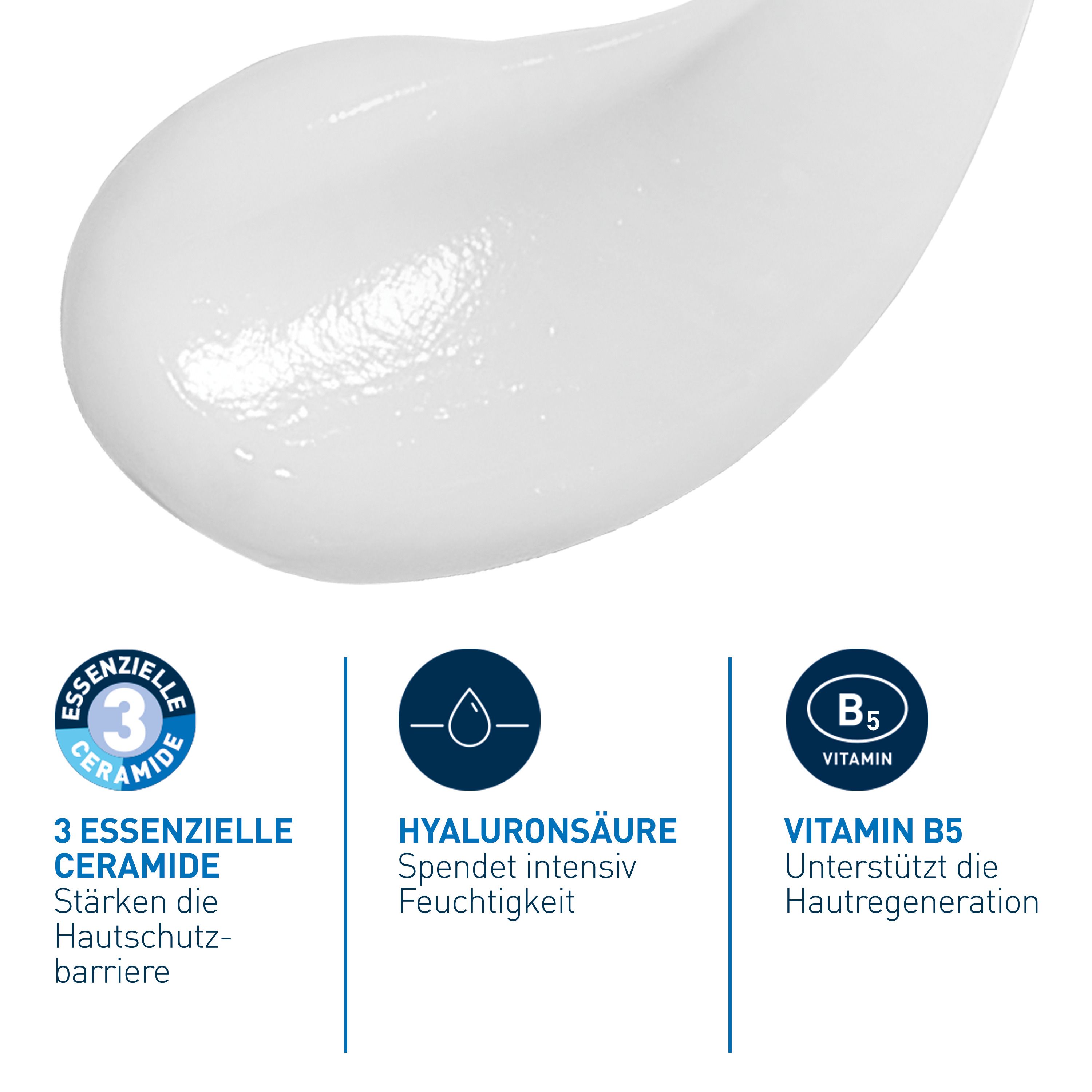 CeraVe Feuchtigkeitsspendendes Hyaluronsäure Serum: Aufpolsterndes Gesichtsserum für trockene bis normale Haut