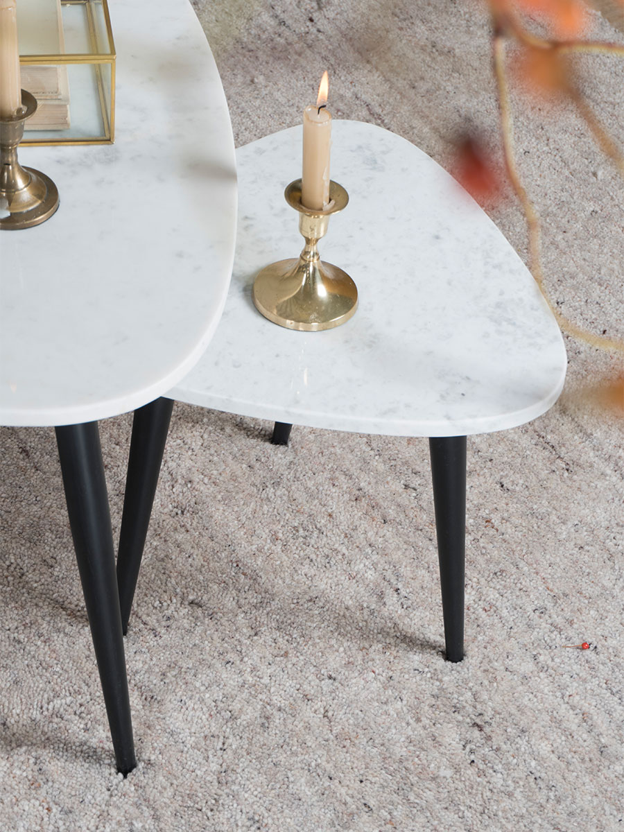 Salontafel Milou - Marmer - 55 cm