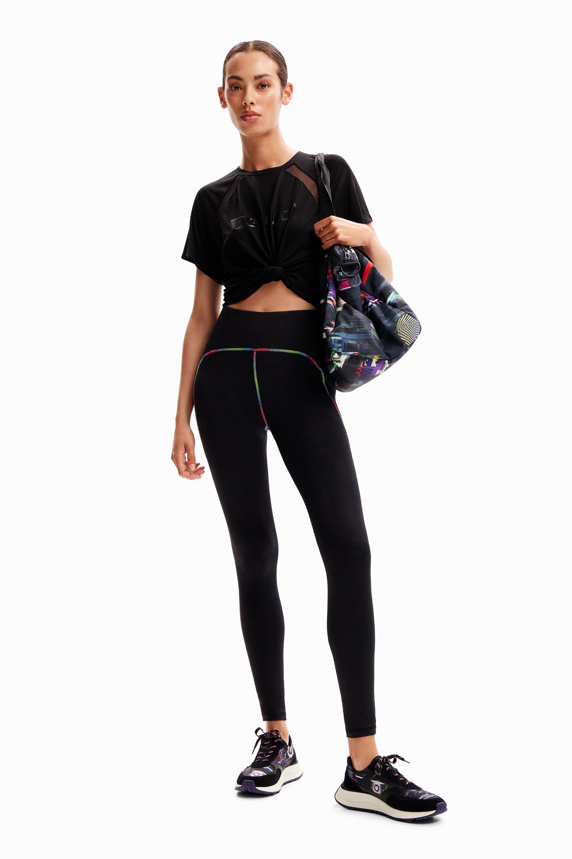 Legging sport contraste