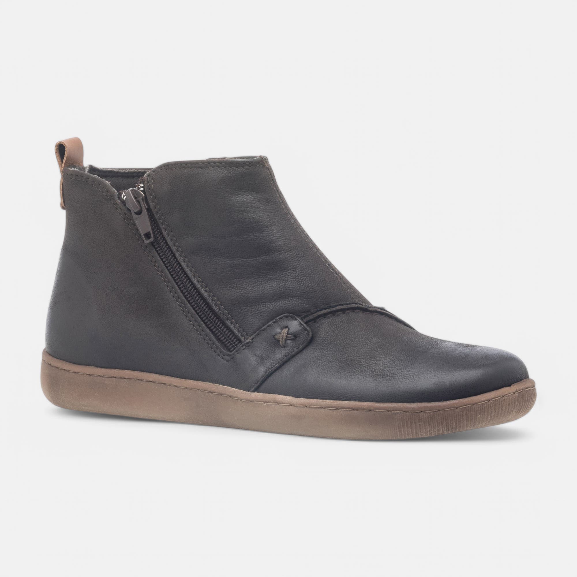 Bottines Femme en cuir marron