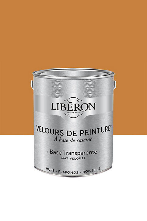 Peinture multisupport murs, plafonds et boiseries Velours de peinture orange orangette Libéron 2,5L