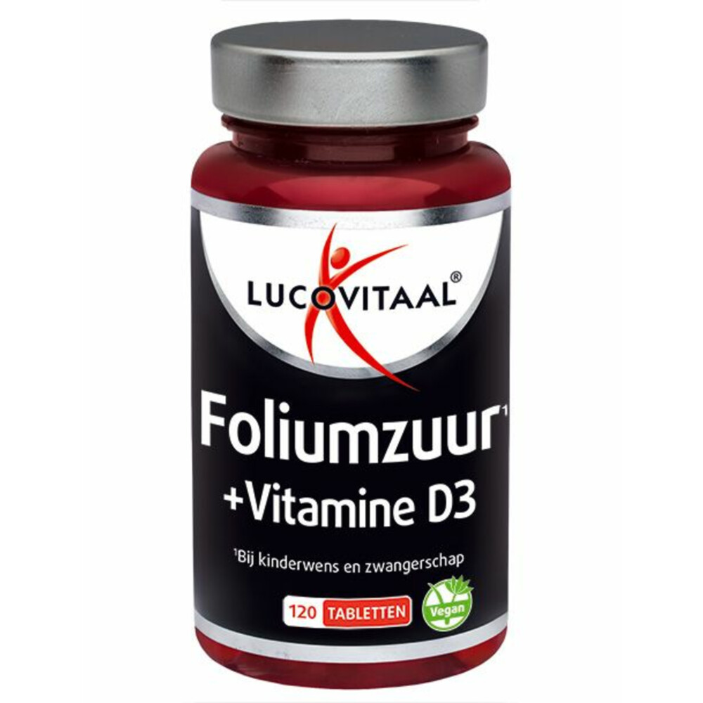 Lucovitaal Foliumzuur + Vitamine D3120 tabletten
