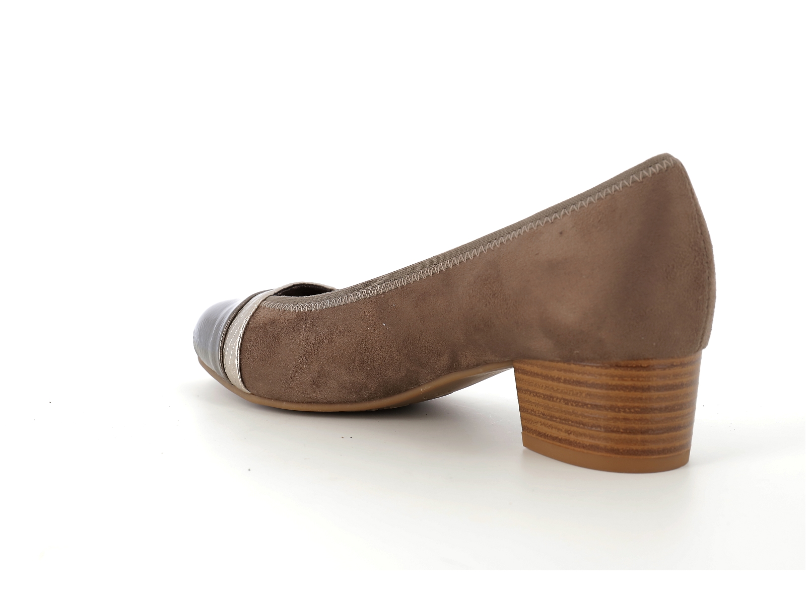 Jana  shoes-22366 Matières combinées Taupe
