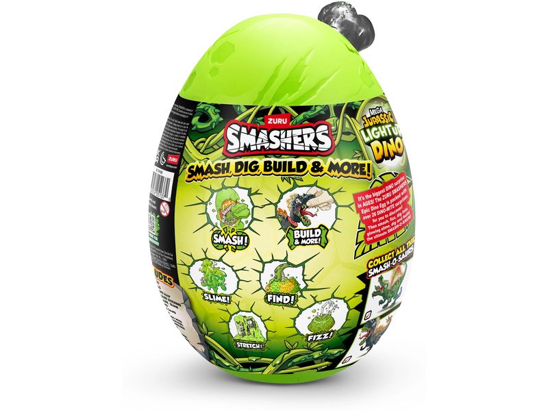 Zuru Sammelfigur Smashers Mega Jurassic Light up Dino assor Spielzeugfigur