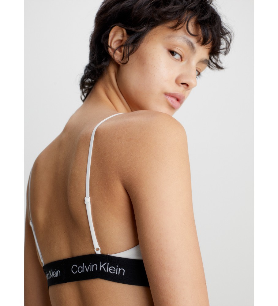 Sutiã Calvin Klein de alças finas CK96 branco