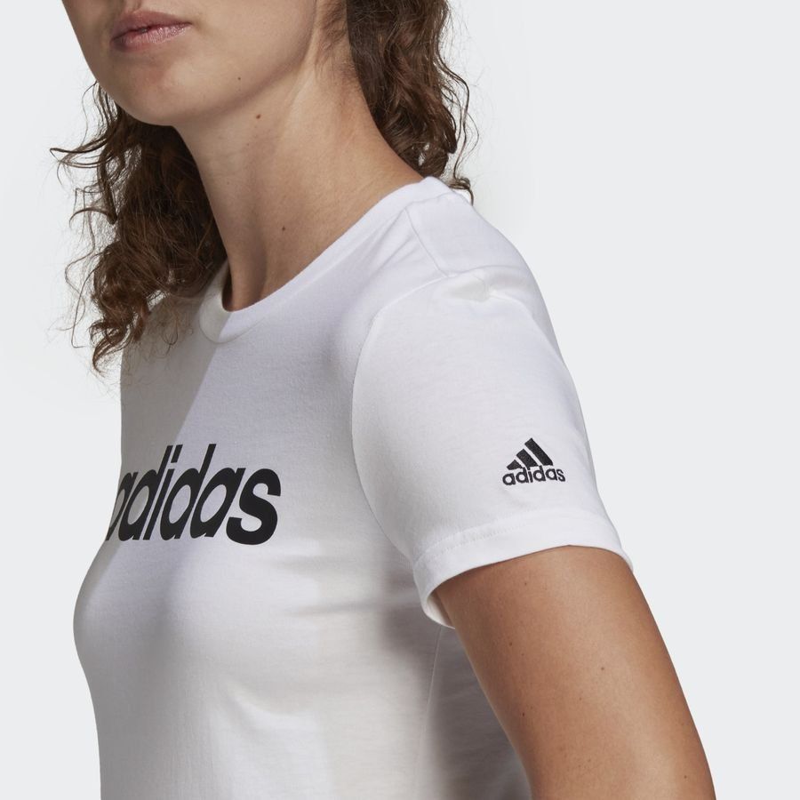 adidas T-Shirt Loungewear Essentials - Blanc/Noir Femme