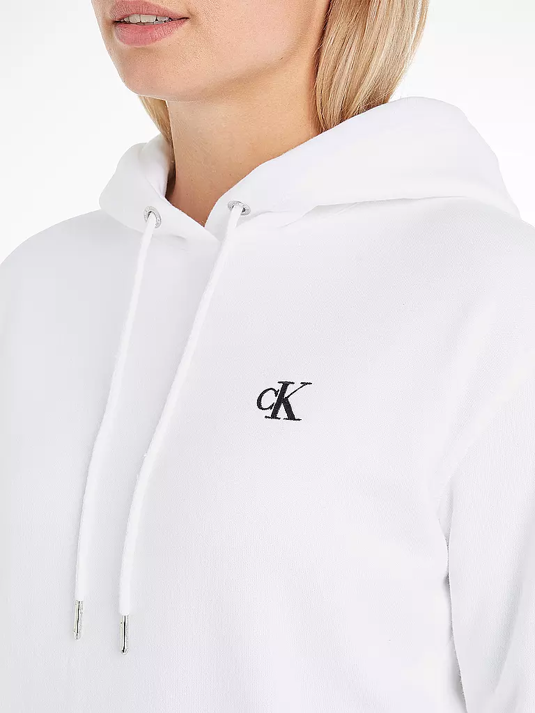 CALVIN KLEIN JEANS Kapuzensweater weiss