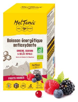 Boisson énergétique Bio Meltonic Antioxydante Fruits Rouges - 6x35g