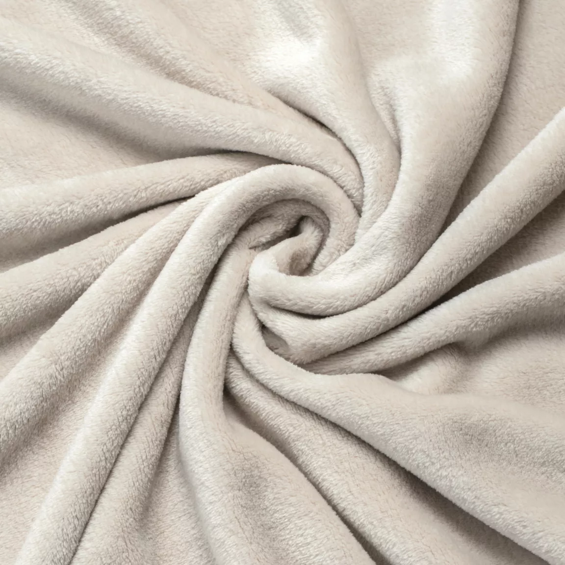 Plaid doux flanelle (125 x 150 cm) Didou Beige grège