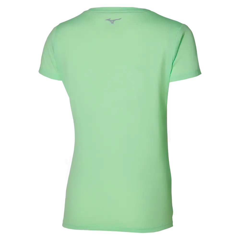 Mizuno Impulse Core Hardloopshirt Korte Mouwen Mintgroen Dames