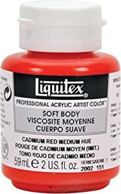 Liquitex - Akrylmaling - Soft Body - Cadmium Red Medium Hue 59 ML