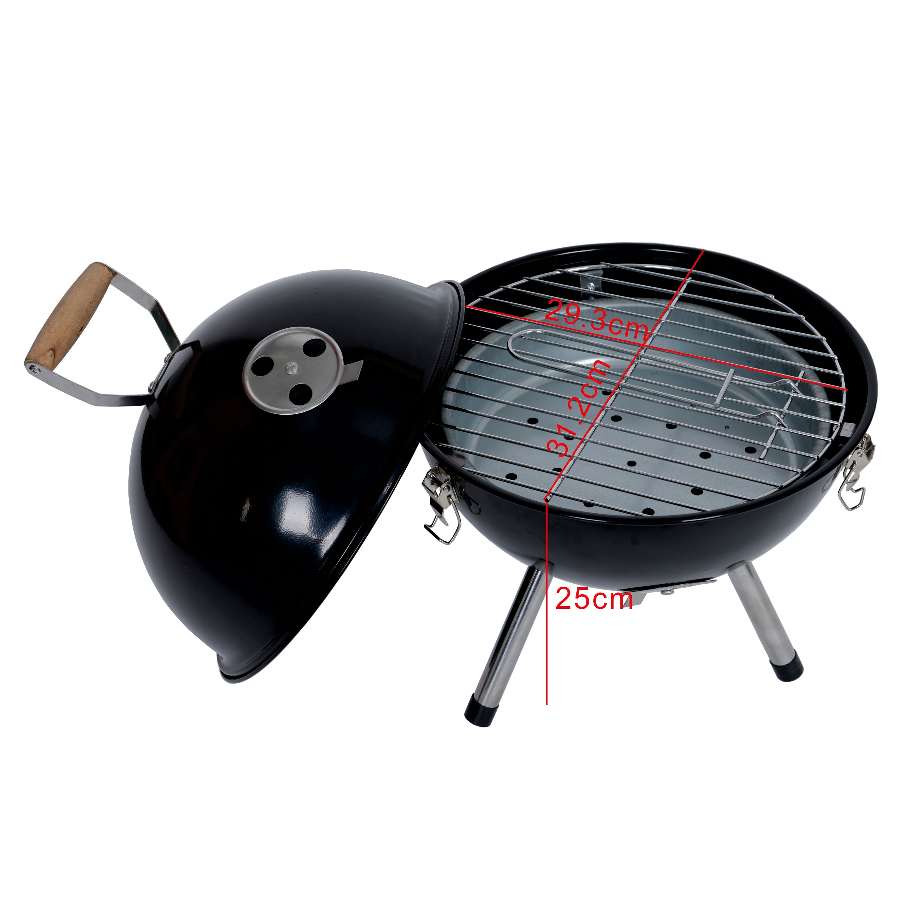 Holzkohlegrill Kugelgrill ELDI