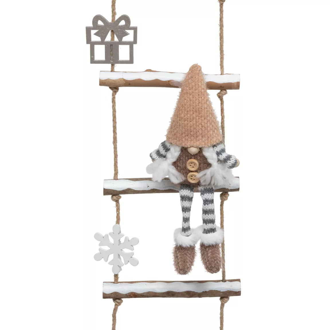 Suspension échelle décorative (H115 cm) Lutins de Noël