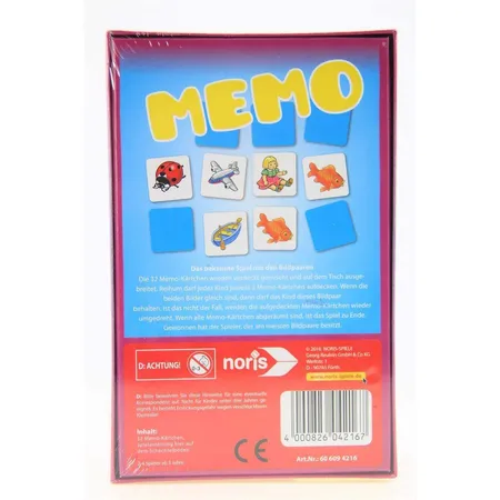 Noris Spiele Mitbringspiel Memo