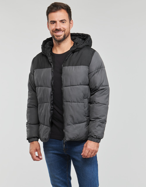 Jack & Jones - JJCHILI PUFFER HOOD - Gris
