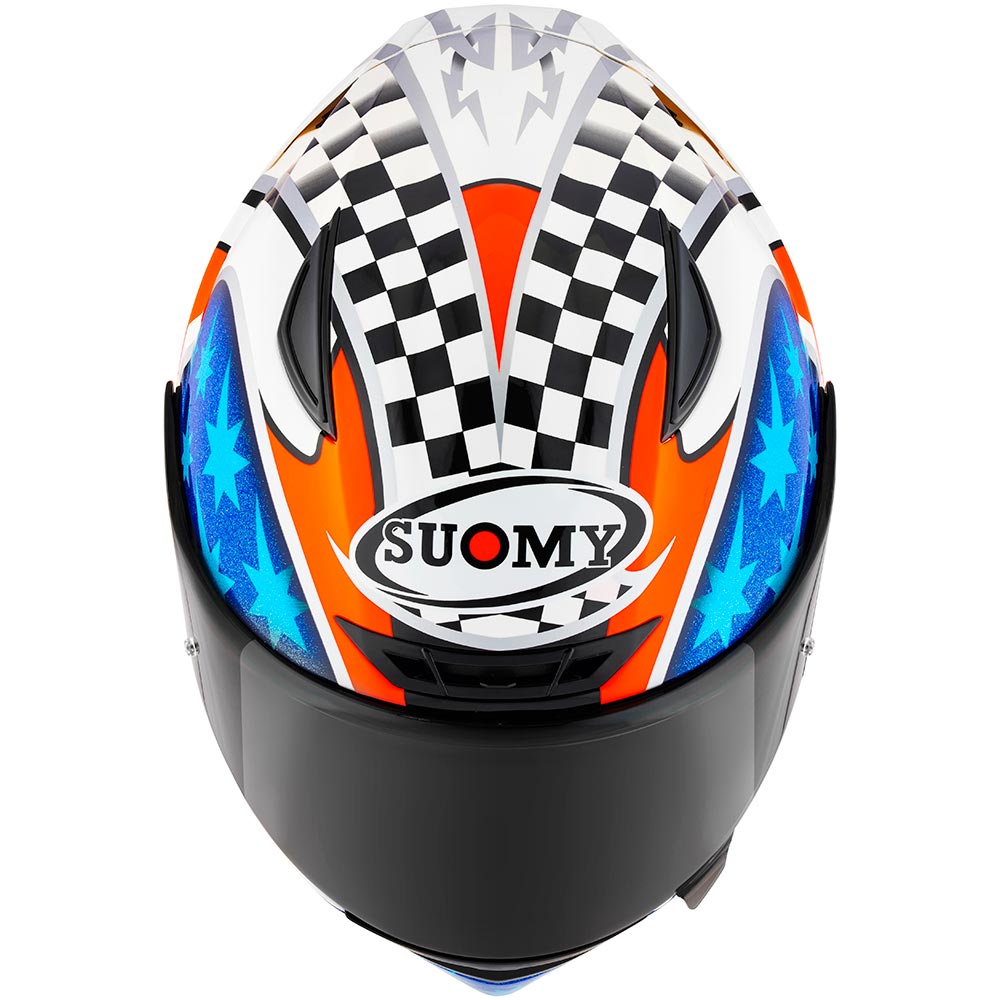Suomy - Casque Track-1 Troy Bayliss Replica 2002 Blanc / Rouge / Bleu