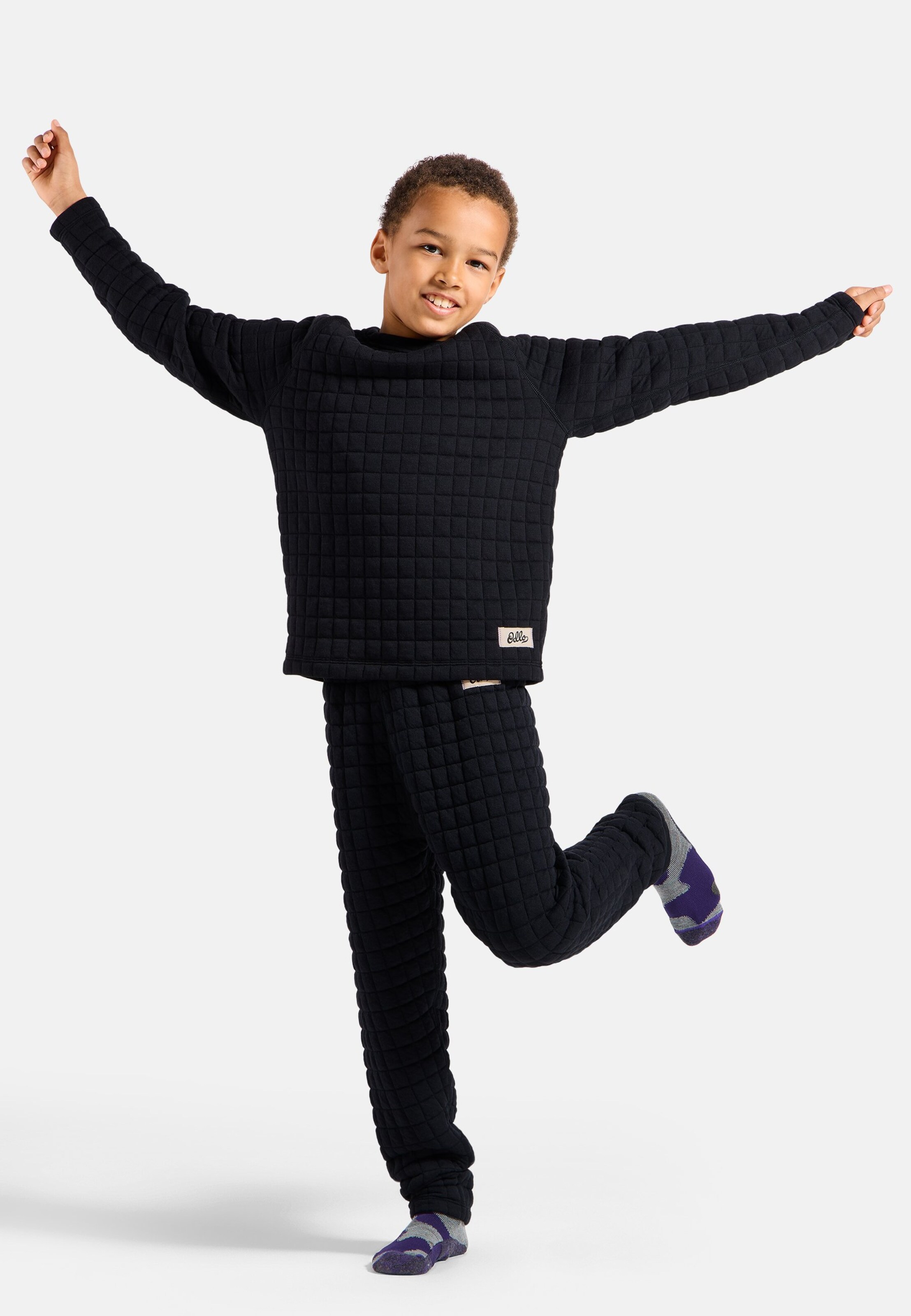 Gesteppte Adventurer Hose für Kinder in black