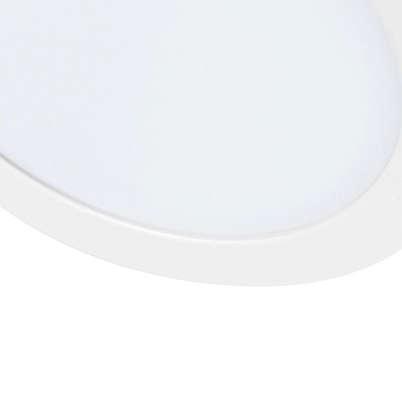 Set van 6 In- of opbouwspot wit 18 cm incl. LED 3 staps dim to warm - Trans