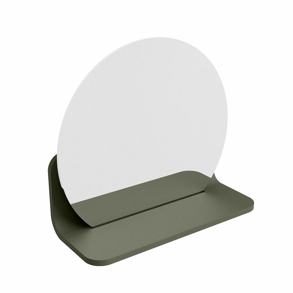 Mondiaz Spot spiegel rond Ø30cm met planchet army