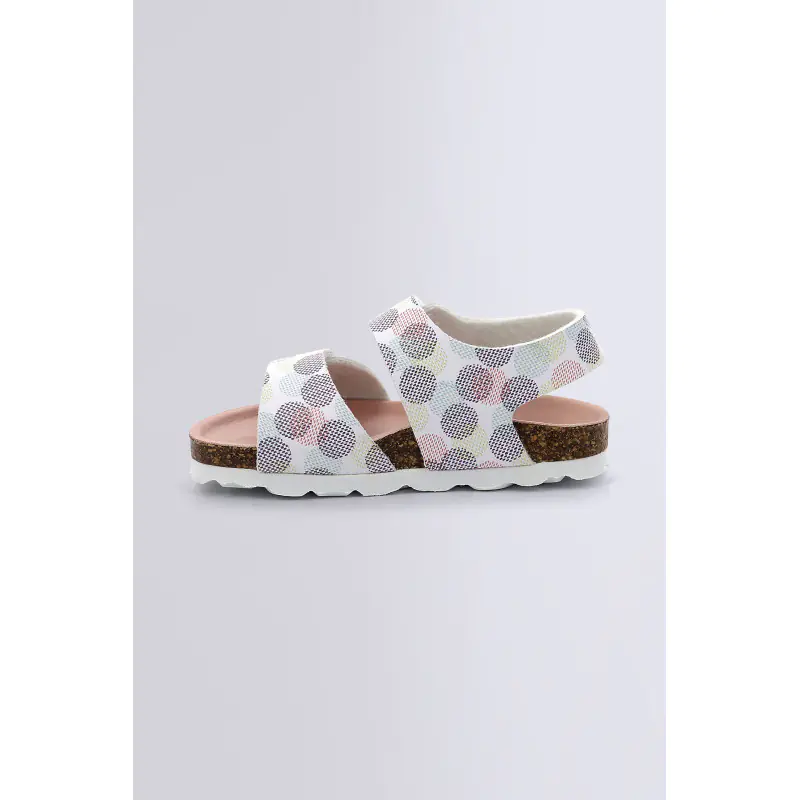 SUMMERKRO BLANC POIS MULTICOLOR (28-38) SANDALES Synthétique Fille