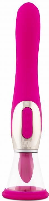 Teazers - Pleasure Pump met G-Spot Vibrator - Oplaadbaar - Clitorispomp - Clitoris Zuiger - Tepelzuiger - Clitorispompen - Vibrators voor Vrouwen - G-Spot Vibrator - Sex Toys voor Vrouwen - Seksspeeltjes - Roze
