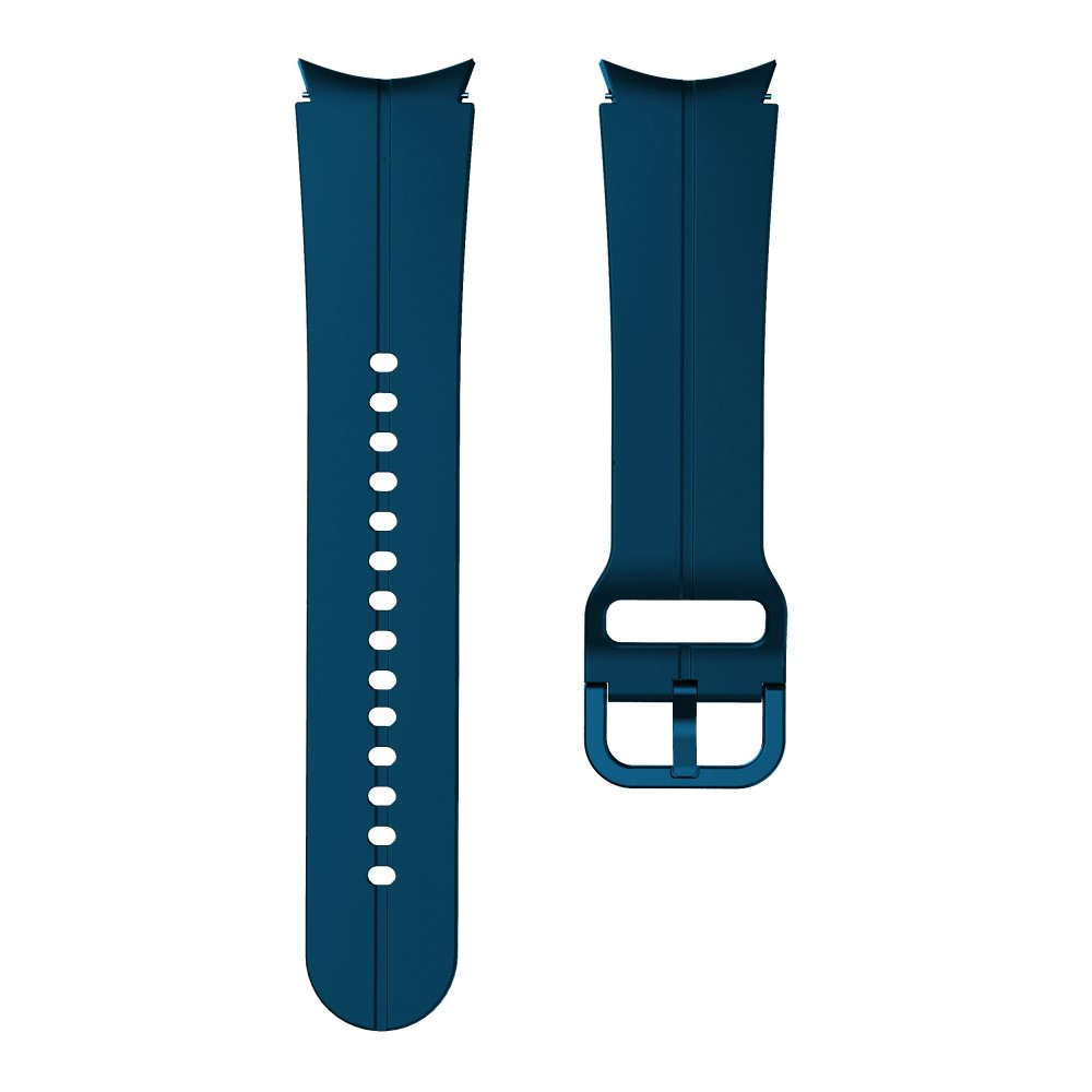 Samsung Galaxy Watch 4 (44mm) Ersatz Sport Silikon Armband Split Design (Gelenkumfang: 180 - 230mm) Cyan (Blau)