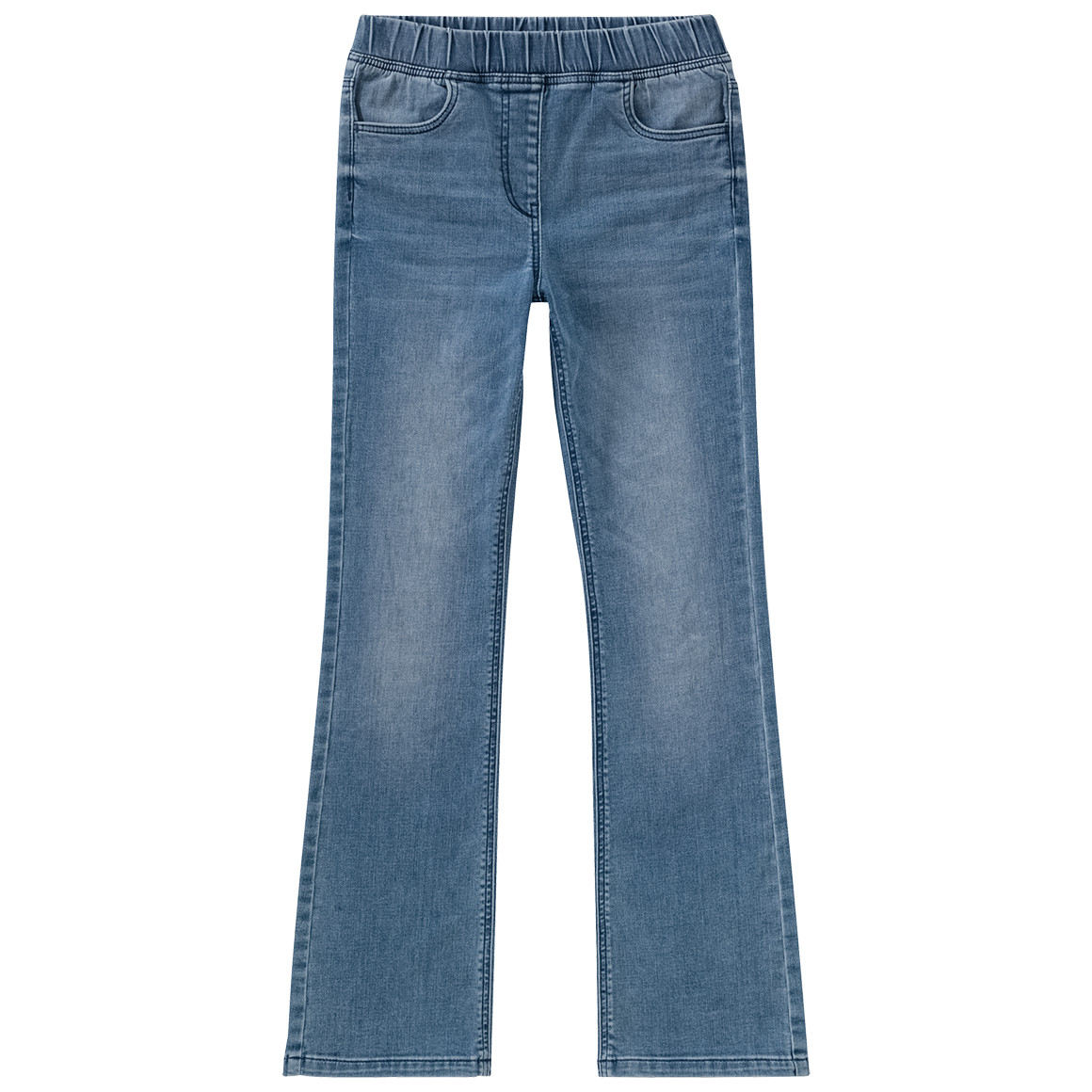 Yigga Mädchen Flared-Jeggings mit Elastikbund blau