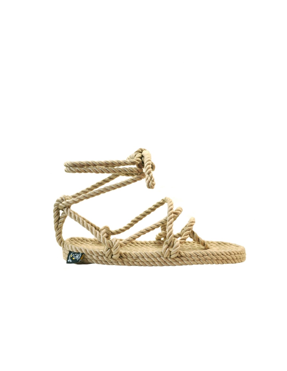 nomadic Sandales Femme romano beige en corde