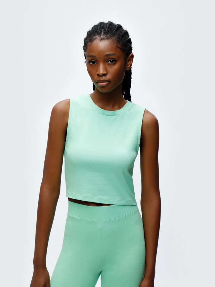 Blusa sem mangas - Verde menta