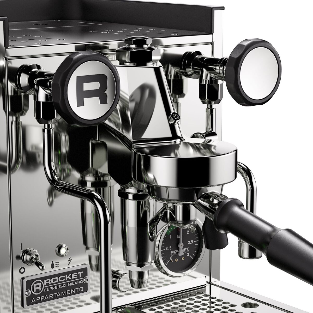 Appartamento TCA espressomaskin, krom/kobber