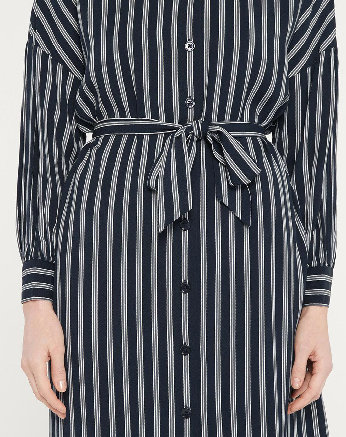 Jodhpur Robe-Chemise Pimi à rayures bleu marine
