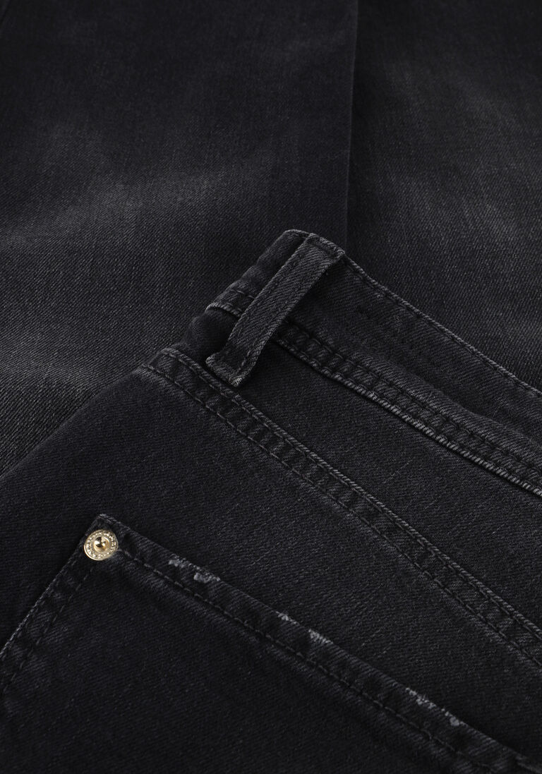 donkergrijze cambio slim fit jeans piper cropped shadow effect