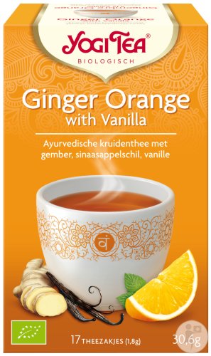 Yogi Tea Gingembre Orange À La Vanille 17 Sachets Infusion