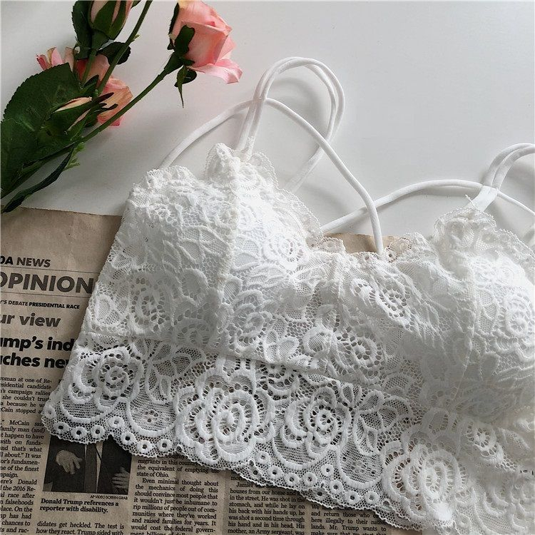 KONGER - Kanten bralette met bandjes