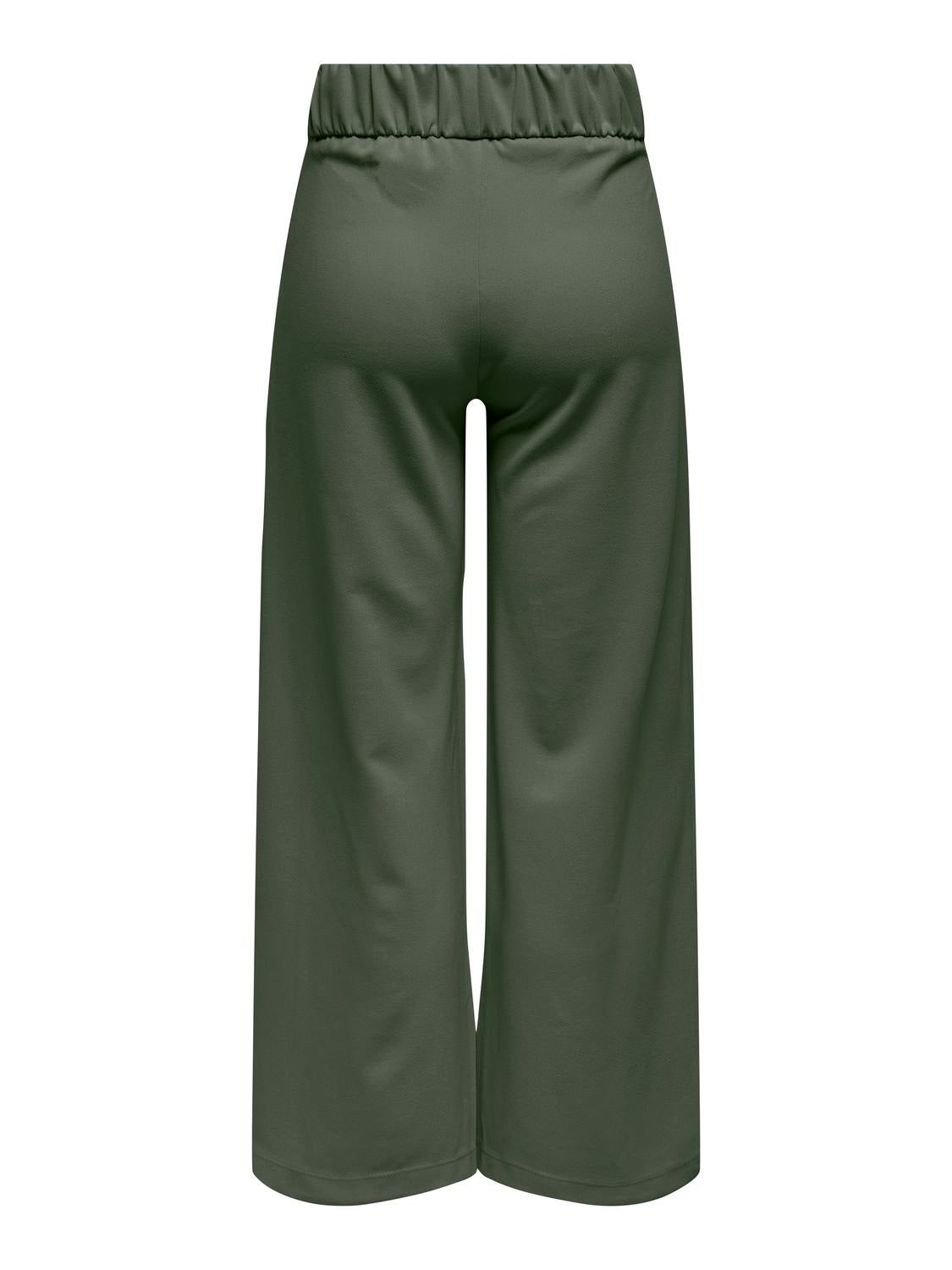 JDYGEGGO Mittlere Taille Weiter Beinschnitt Hose mit weitem Beinschnitt Kambaba