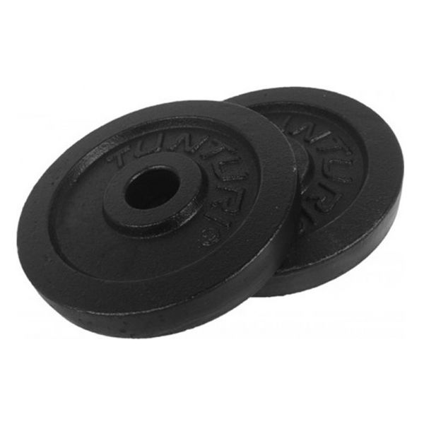 Tunturi Discos Preto Estandar 30mm 2.5kg Par