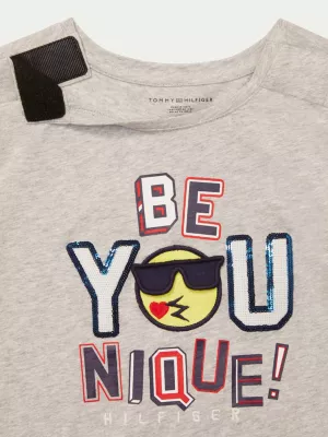 Camiseta com slogan adaptável