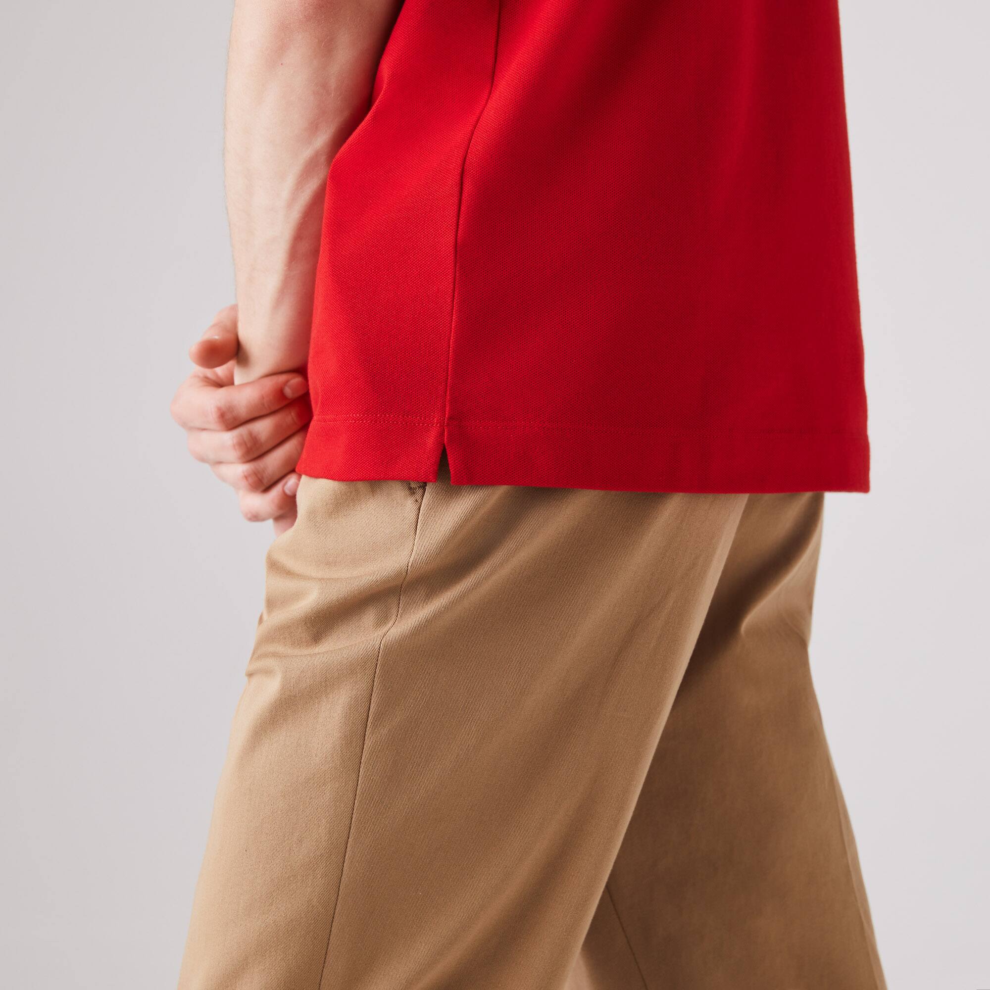 Polo Smart Paris coton stretch Manches Courtes - Rouge - Lacoste - Homme