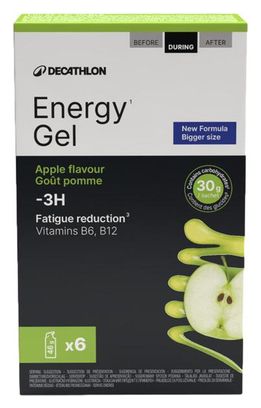 Gels énergétiques Decathlon Nutrition Energy Gel Pomme - 6x46g