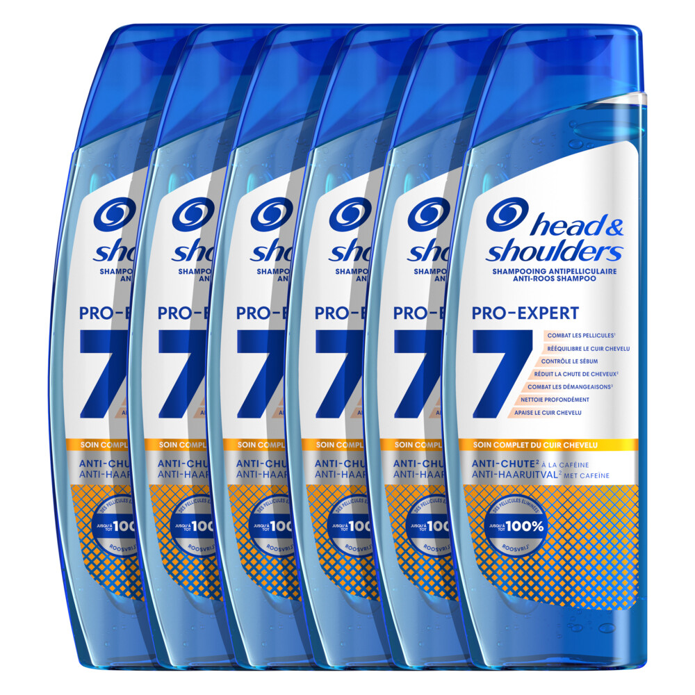 6x Head & Shoulders Shampoo Pro-Expert 7 Anti-Haaruitval250 ml