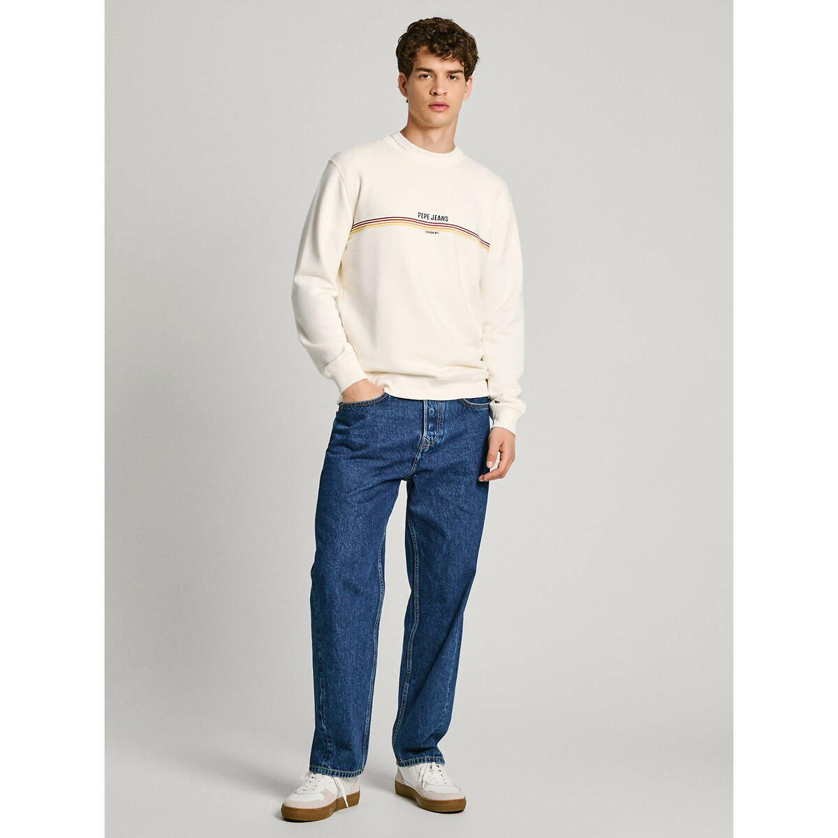PEPE JEANS<br>Suéter com gola redonda e logo
