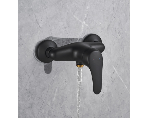 form&style douchekraan ELBA mat zwart